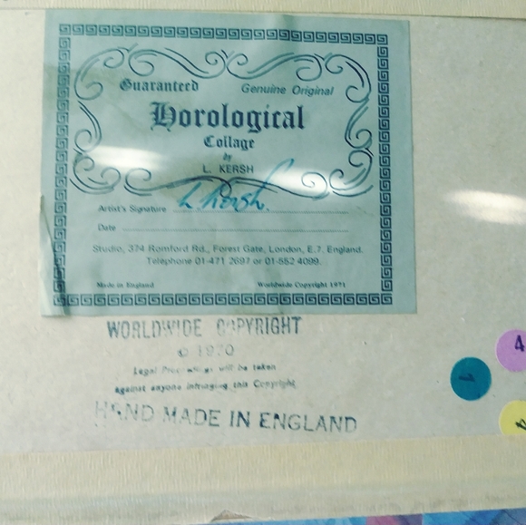 L. Kersh Of London Signed Art Work. - Picture 2 of 6